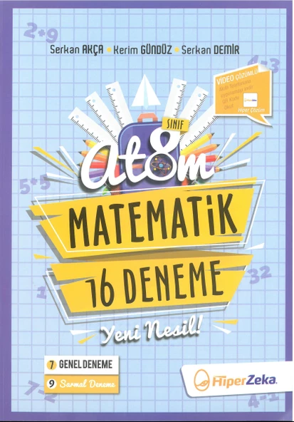 Hiper Zeka 8.Sınıf Atom Matematik 16 Deneme