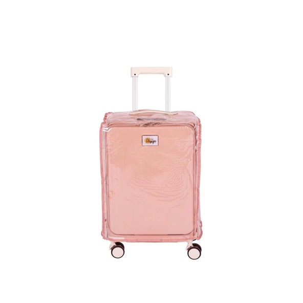 Biggdesign Moods Up Ön Bölmeli, Bardaklık ve USB Girişli Kabin Boy Valiz 20" Pembe - 11