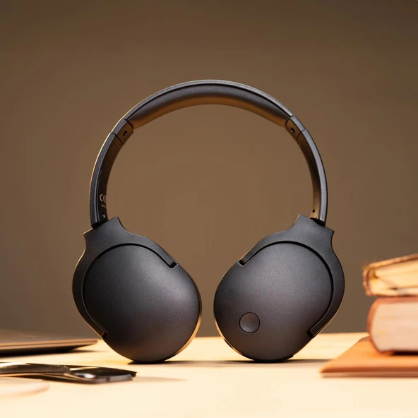 Moodix KO23BT1100B Katlanabilir Bluetooth Kulaküstü Kulaklık Siyah - 8