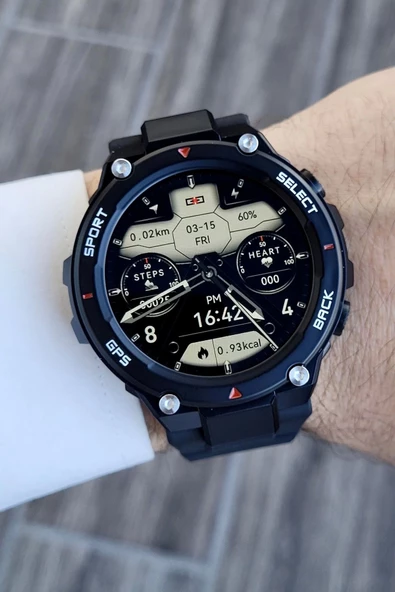 Daniel Klein DKISTE1047 Siyah Renk Pusulalı Barometreli Hediye Paketli Android/ios Uyumlu Akıllı Saat - 2