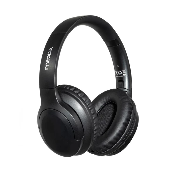 Moodix KO23NB1701 ANC Aktif Gürültü Engelleyicili Katlanabilir Bluetooth Kulaküstü Kulaklık Siyah - 9