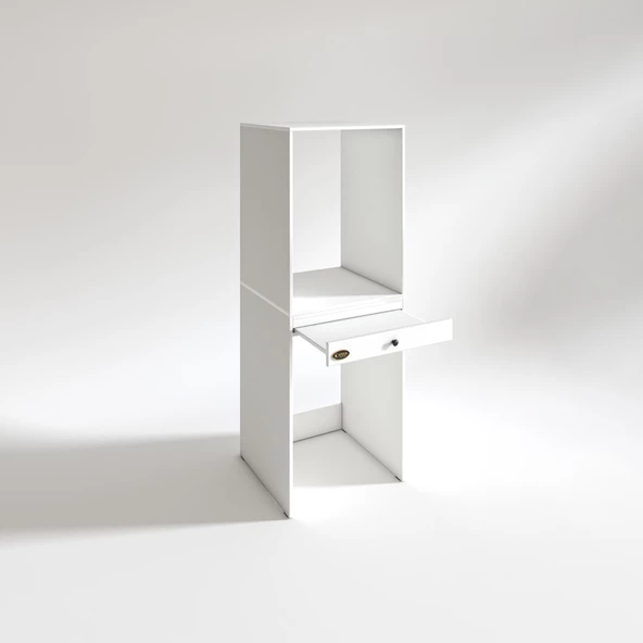 Kenzlife çamaşır-kurutma makinesi dolabı avi sennamdf byz 187*070*60 çekmeceli % 100 FULL MDF - Resim 3