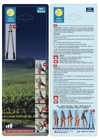 Kıng Tıger Budama Makası KT-6 - 3