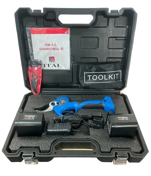 Hyundai LaserCut 40XP Akülü Budama Makası 40 mm Çift Akü Dijital Gösterge - 3