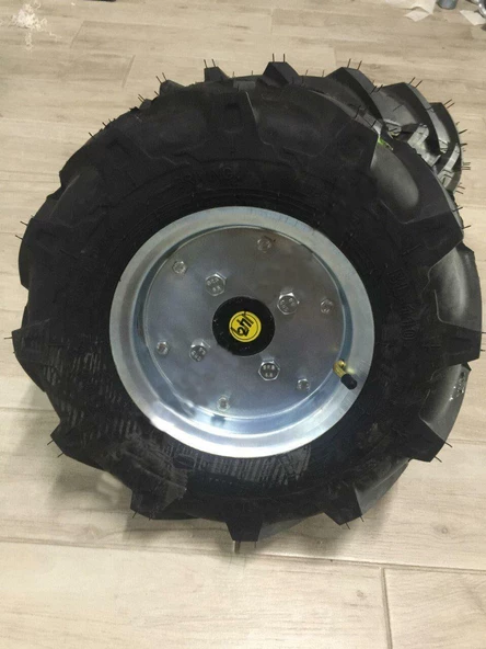 Çapa Makinası Teker Takımı 4.00 X 80 27 mm Sabit Aks Billas - 4