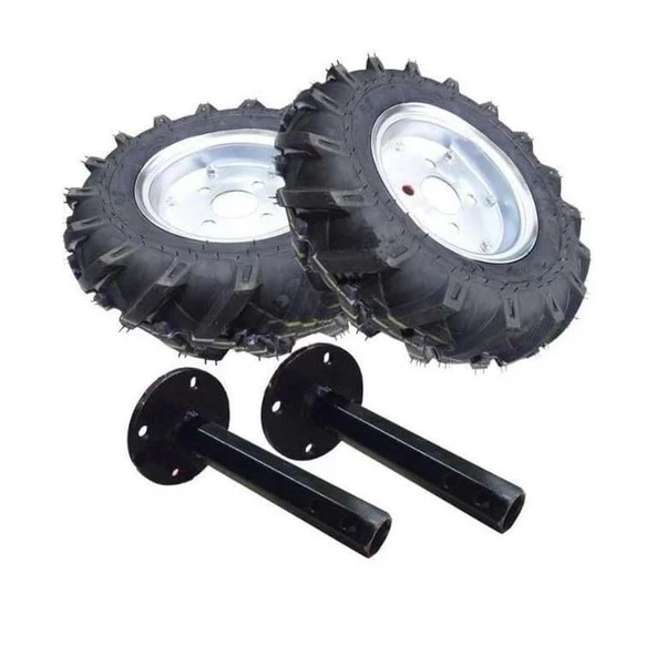 Çapa Makinası Teker Takımı 4.00 X 80 27 mm Sabit Aks Billas