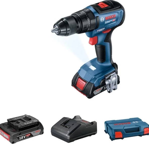 Bosch Professional GSB 18V-50 2X2AH Çift Akülü Darbeli Delme-Vidalama Makinesi-06019H5100 ürün görseli 1