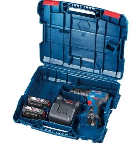 Bosch Professional GSB 18V-50 2X2AH Çift Akülü Darbeli Delme-Vidalama Makinesi-06019H5100 - Resim 3