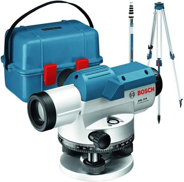 Bosch GOL 32 D + BT 160 Tripot + GR 500 Mira Optik Nivelman Hizalama