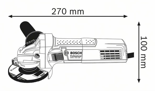 Bosch Professional GWS 750 S Devir Ayarlı Taşlama - 2