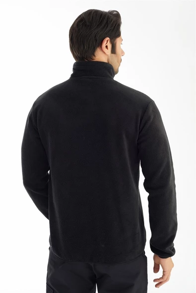 Crozwise Yarım Fermuarlı - Erkek Siyah Spor Polar - 6036-10 - 3