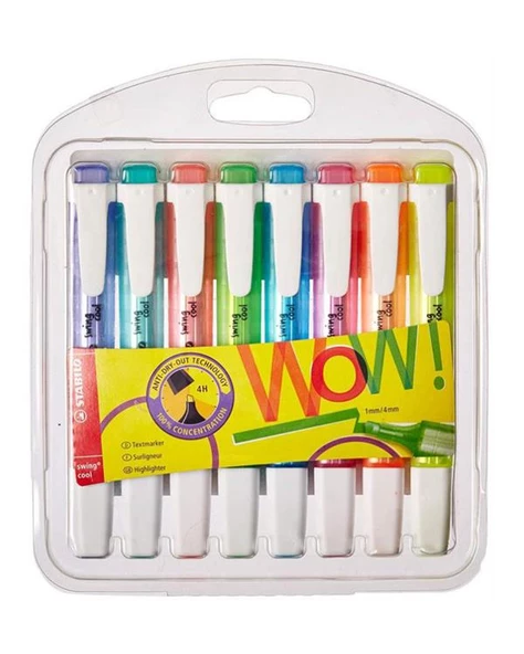 Stabilo Swing Coll Fosforlu Kalem 8li Paket