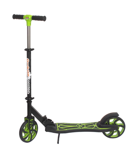 Dipsy Scooter Yeşil Iki Tekerlekli Katlanabilir Scooter 100 Kg Kapasiteli