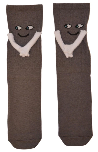 Dode Flora Mıknatıslı El Ele Tutuşan Unisex Çorap 35-44 - 10