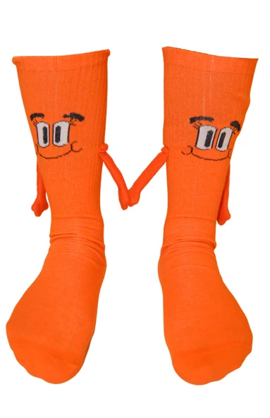 Dode Flora Mıknatıslı El Ele Tutuşan Unisex Çorap 35-44 - 7