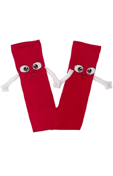 Dode Flora Mıknatıslı El Ele Tutuşan Unisex Çorap 35-44 - 4