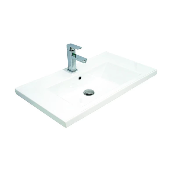 Teta Home Napoli 65 Cm Mdf Banyo Dolabı Seti  Antrasit-Beyaz - 4