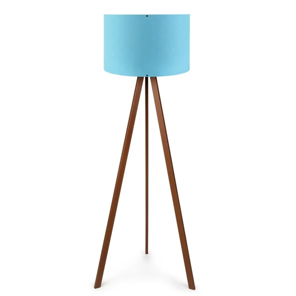 A&G Ahşap Tripod Lambader Kumaş Başlık Köşe Lambası - 3