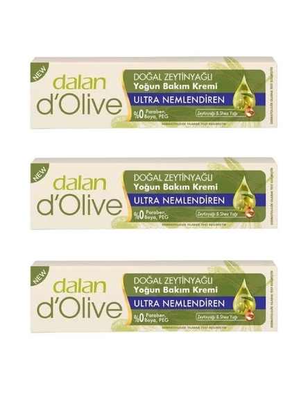 Dalan D'Olive Yoğun Bakım Kremi 20Ml 3'Lü Set