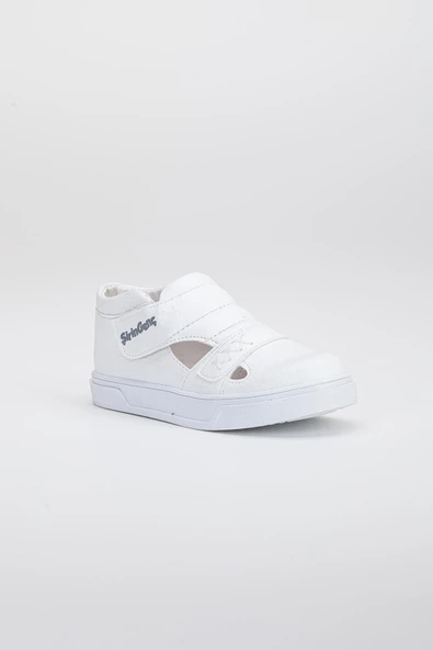 Şirinbebe Şiringenç Dikiş Detaylı İki Cırtlı Beyaz İlkadım Bebek Çocuk Ayakkabısı - 7