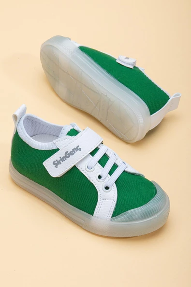 Şirinbebe Şiringenç Keten Yeşil Erkek İlkadım Bebek Çocuk Ayakkabısı - Resim 3