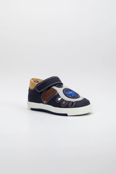 Şirinbebe Yan Açık Cırtlı Sarı Erkek İlkadım Bebek Ortopedik Ayakkabı - Resim 3