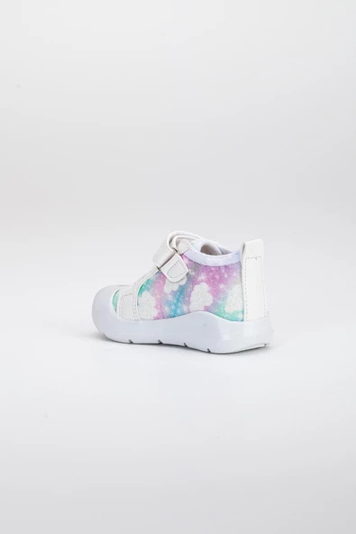 Şirinbebe Şiringenç Keten Beyaz Kız İlkadım Bebek Çocuk Ayakkabısı - 6