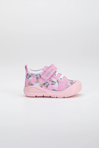 Şirinbebe Şiringenç Keten Fuşya Kız İlkadım Bebek Çocuk Ayakkabısı - 4