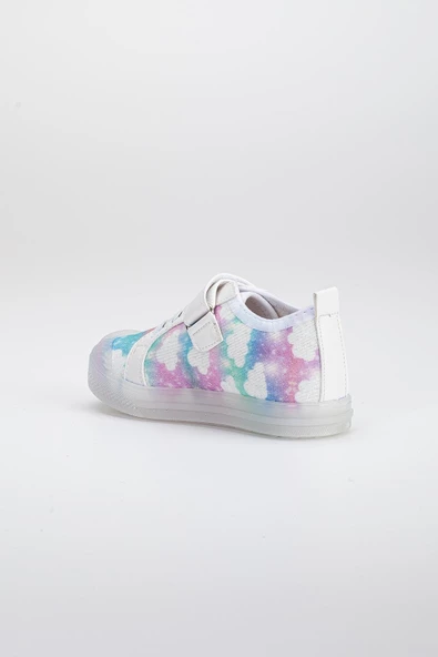 Şirinbebe Şiringenç Keten Beyaz Kız İlkadım Bebek Çocuk Ayakkabısı - 9