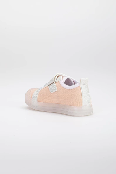 Şirinbebe Şiringenç Keten Somon Kız İlkadım Bebek Çocuk Ayakkabısı - Resim 10