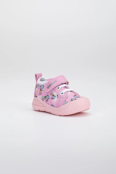 Şirinbebe Şiringenç Keten Fuşya Kız İlkadım Bebek Çocuk Ayakkabısı - 5