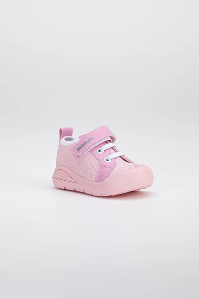 Şirinbebe Şiringenç Keten Pembe Kız İlkadım Bebek Çocuk Ayakkabısı - 6