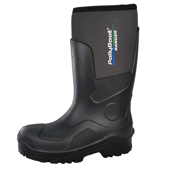 Polly Boot Ranger Outdoor Çizme Poliüretan Neopren Avcı Balıkçı Çizmesi Siyah - 2