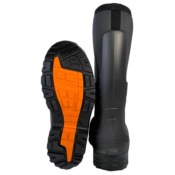 Polly Boot Ranger Outdoor Çizme Poliüretan Neopren Avcı Balıkçı Çizmesi Siyah - 3