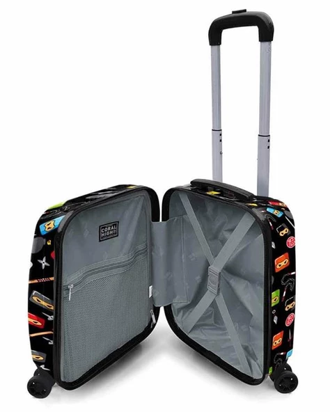 Coral High Ninja Desenli Çekçekli Valiz - 2