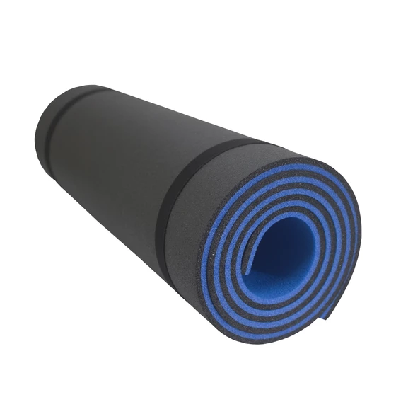 180X55cm 10mm Mavi-Siyah Yoga-Pilates Matı - 2