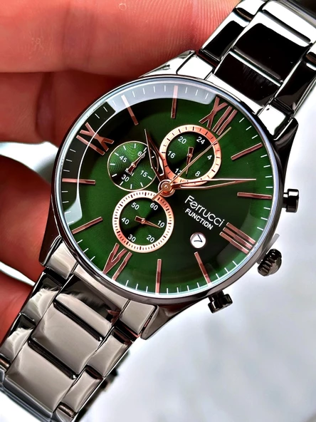 Ferrucci Function FCF.14079FM.07 Multi Fonksiyon Erkek Kol Saati 3 Atm Su Geçirmezlik - Resim 3