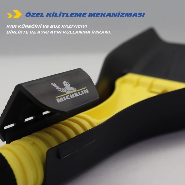 Michelin Mc6986 3’Ü Bir Arada Buz Kazıyıcı, Kar Küreği, Silecek Temizleyici - 6