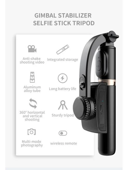 Telefon Sabitleyici Gimbal Deklanşör İos Android Destekli - 4