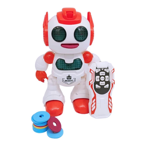 Birlik Oyuncak Uzaktan Kumandalı Programlanabilir Disk Atan Akıllı Robot 606-30 - 9