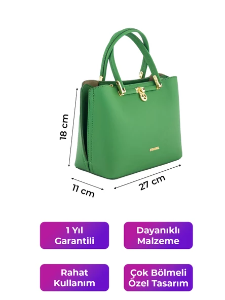 Kriste Bell Kadın Çanta Çim Yeşili 7190 - 4