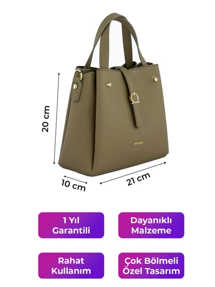 Kriste Bell Kadın Çanta Vizon 7195 - Resim 2