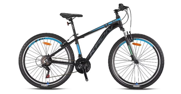 Kron XC 75 27.5" Jant 19' Kadro V-Fren 21 Vites Dağ Bisikleti Siyah Mavi Füme