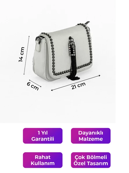 Kriste Bell Kadın Çanta Beyaz 26219 - 2