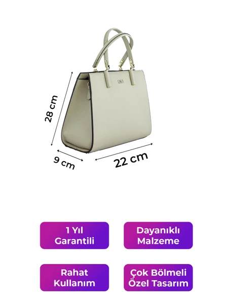 Kriste Bell Kadın Çanta Bej 7406 - 4