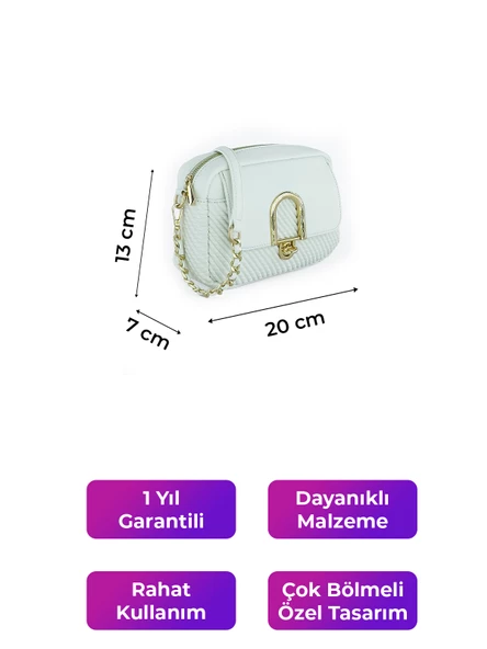 Kriste Bell Kadın Çanta Beyaz 26412 - 2
