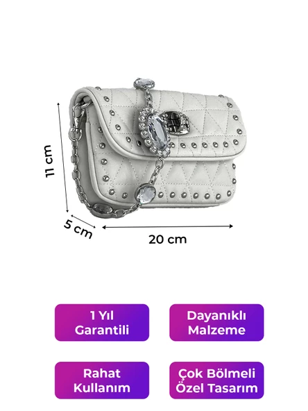 Kriste Bell Kadın Çanta Beyaz 26409 - 2