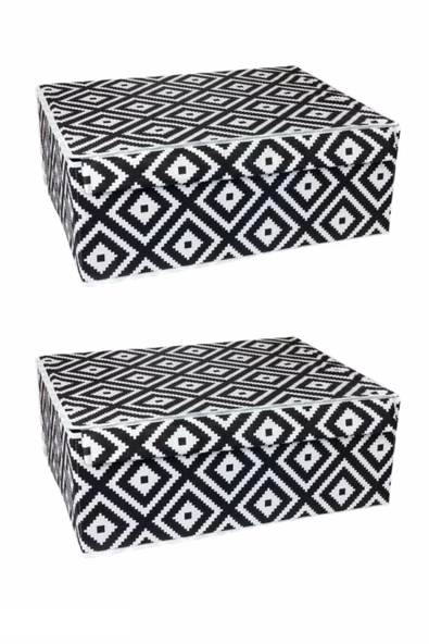 Baza Altı Boy Çok Amaçlı Düzenleyici Kutu Organizer Cırt Cırtlı Hurç 19cm X 40cm X 50cm (10 Adet) - 4