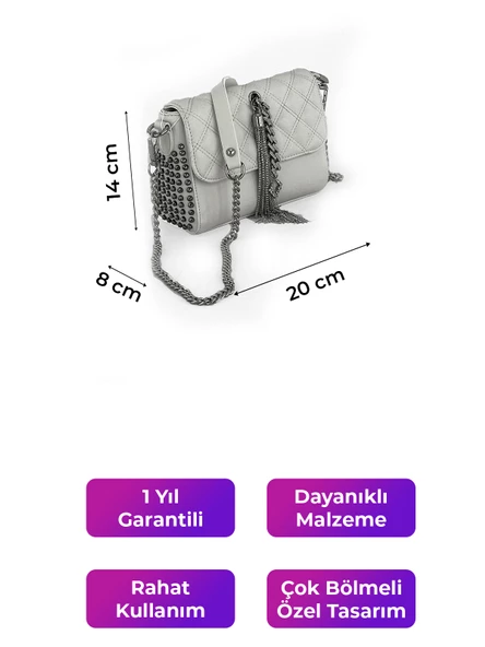 Kriste Bell Kadın Çanta Beyaz 26426 - 2