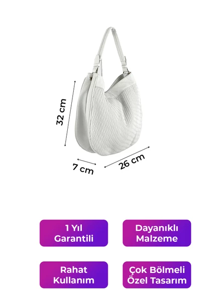 Kriste Bell Kadın Çanta Beyaz 26420 - 2